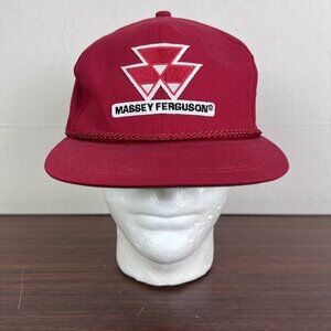 K-Products Massey Ferguson Tractor StrapBack‎ Hat Farm Ag New Cord Embroidered